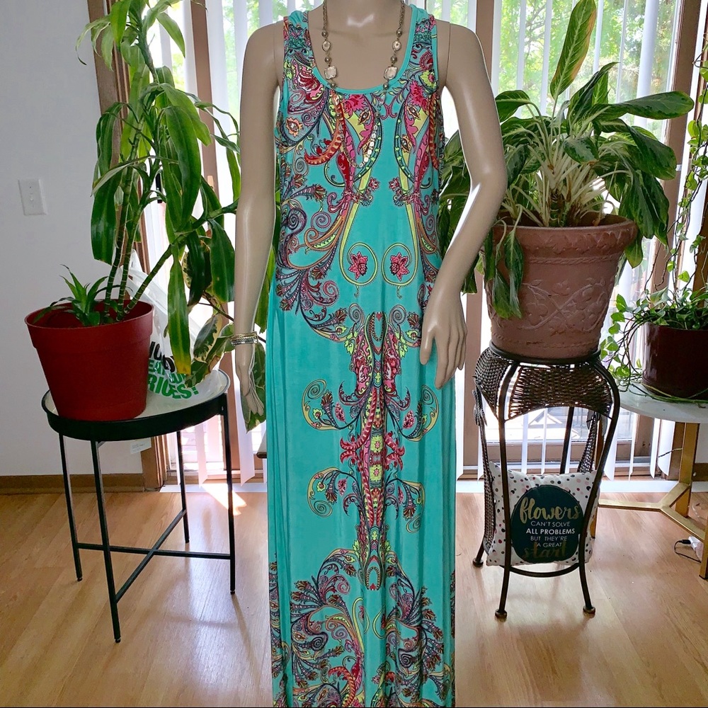 ☀️BABE Society Multi Color Maxi Dress☀️50% OFF